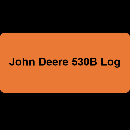 John Deere 530B Log